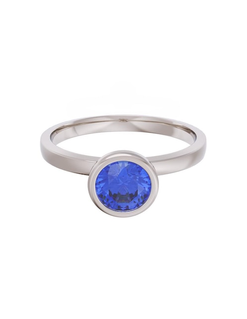 Anillo de compromiso de oro 14 k Eternidad zirconia 1