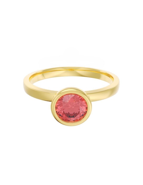 Anillo de compromiso "de" oro 14 k fonelli eternidad zirconia