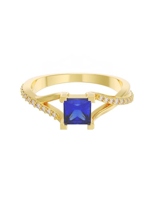 Anillo de compromiso "de" oro 14 k fonelli eternidad zirconia