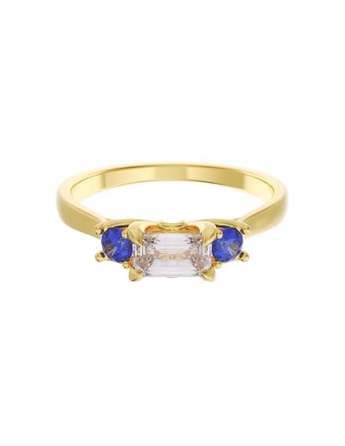 Anillo de compromiso "de" oro 14 k fonelli eternidad zirconia