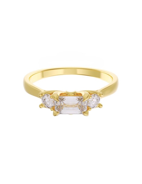 Anillo de compromiso "de" oro 14 k fonelli eternidad zirconia