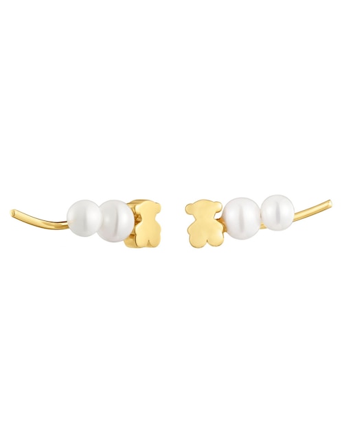 Piercing de oso Tous Sweet Dolls de oro 18 k con acabado brillante perla