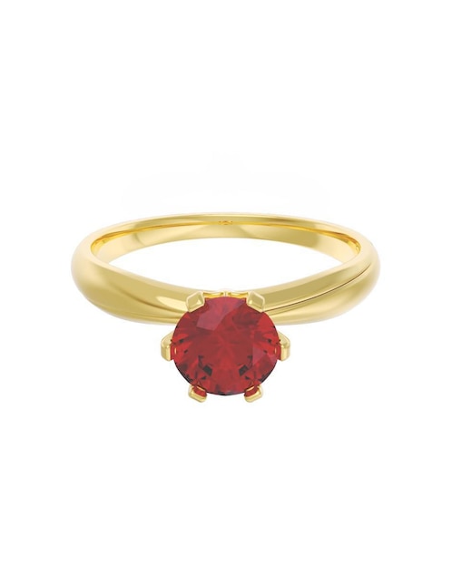 Anillo de compromiso "de" oro 14 k fonelli eternidad zirconia