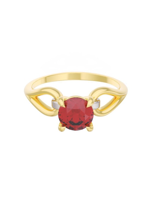 Anillo de compromiso "de" oro 14 k fonelli eternidad zirconia