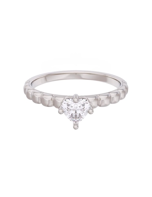 Anillo de compromiso de oro 14 k Eternidad zirconia 1