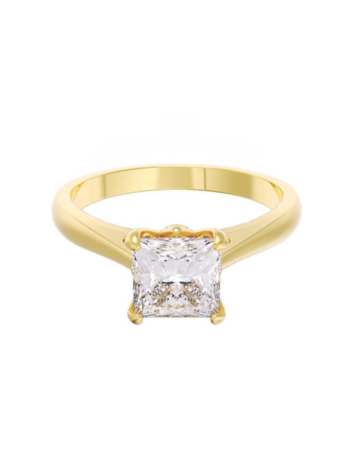 Anillo de compromiso de oro 10 k Eternidad 1