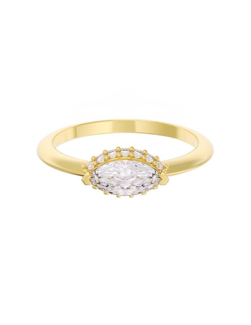 Anillo de compromiso "de" oro 10 k fonelli eternidad zirconia
