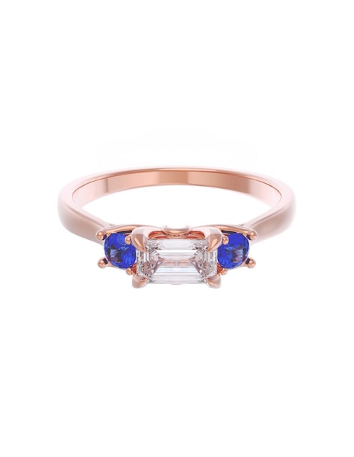 Anillo de compromiso de oro 10 k Eternidad 1