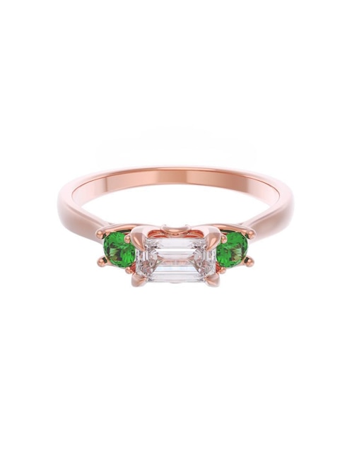 Anillo de compromiso de oro 10 k Eternidad 1