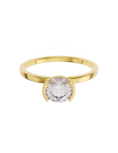 Anillo de compromiso "de" oro 10 k fonelli eternidad zirconia