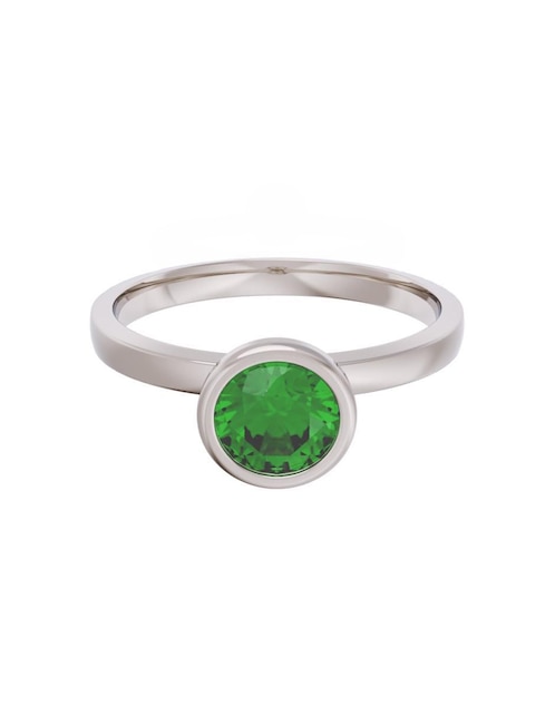 Anillo de compromiso de oro 10 k Eternidad 1