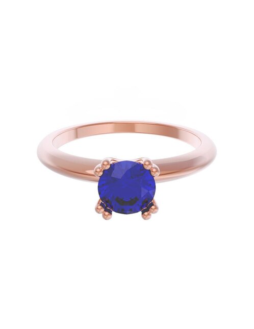 Anillo de compromiso de oro 10 k Eternidad 1