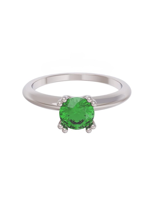 Anillo de compromiso de oro 10 k Eternidad 1