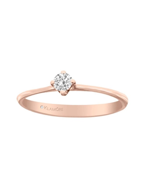 Anillo de compromiso de oro 14 k Gala diamante 1