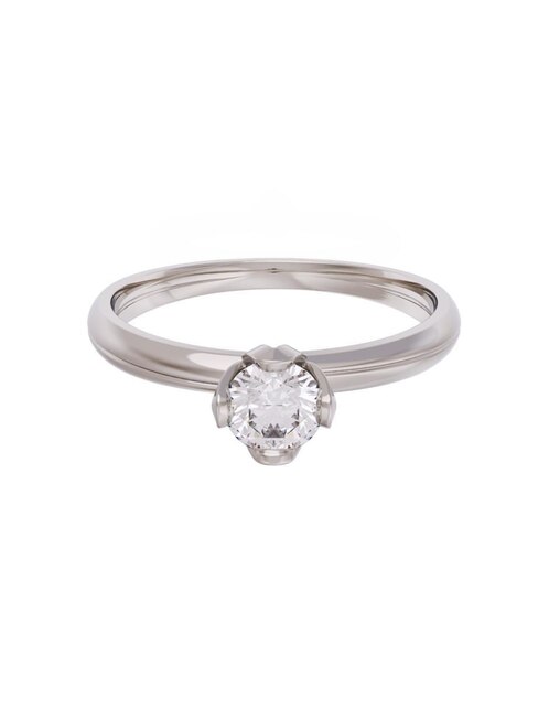 Anillo de compromiso de oro 10 k Eternidad