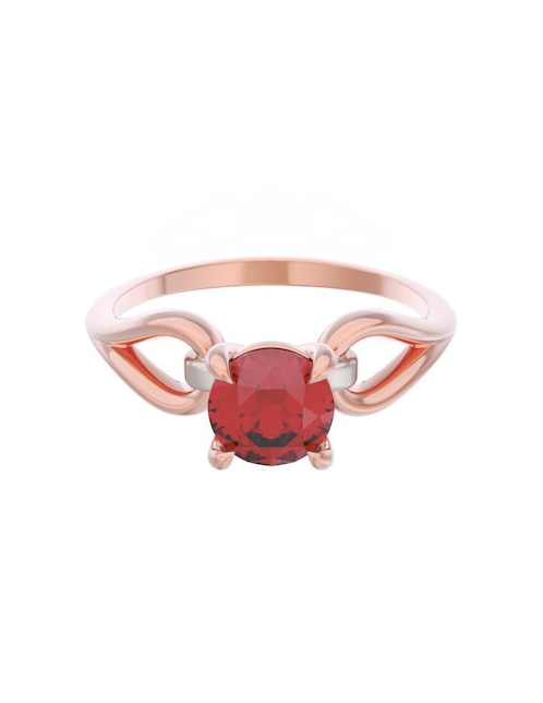 Anillo de compromiso de oro 10 k Eternidad 1