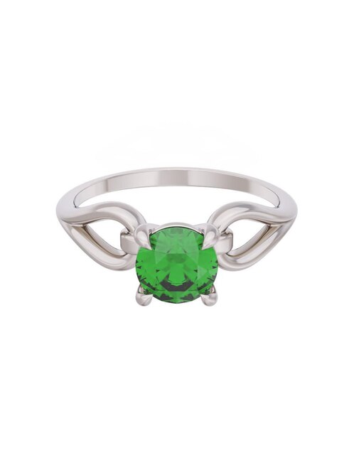 Anillo de compromiso de oro 10 k Eternidad 1