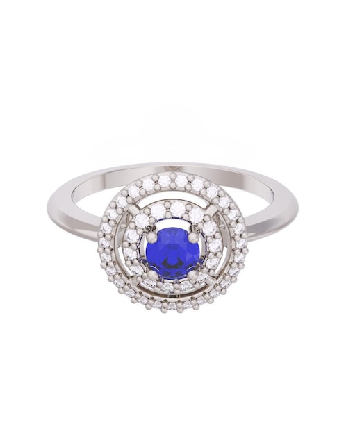 Anillo de compromiso de oro 14 k Eternidad 1