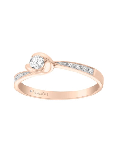 Anillo de compromiso de oro 14 k Chiara diamante 1