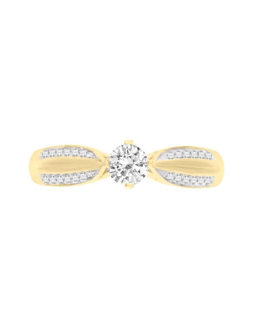 Anillo de compromiso "de" oro 14 k klamore mariela diamante
