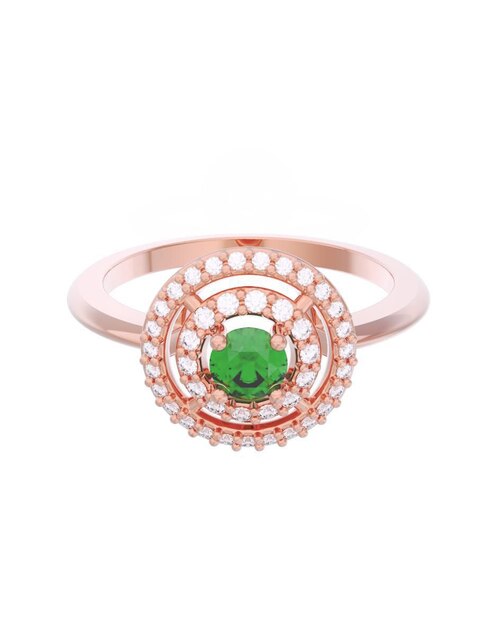 Anillo de compromiso de oro 14 k Eternidad 1