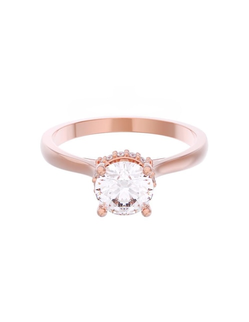 Anillo de compromiso de oro 14 k Eternidad 1