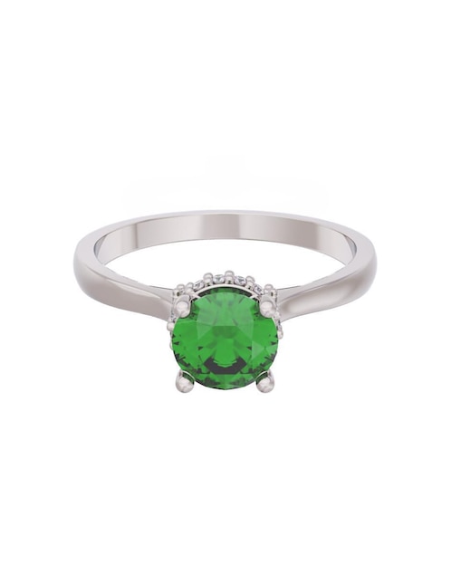 Anillo de compromiso de oro 14 k Eternidad 1