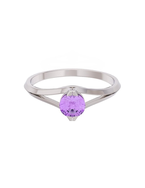 Anillo de compromiso de oro 14 k Eternidad 1