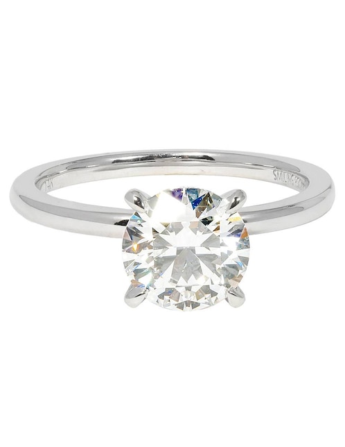 Solitario de oro blanco 14 k Solitaire Petite 1