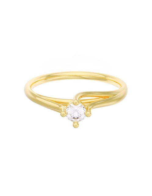 Anillo de compromiso "de" oro 14 k fonelli eternidad 2025 zirconia