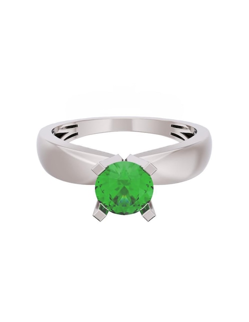 Anillo de compromiso de oro 14 k Eternidad 1