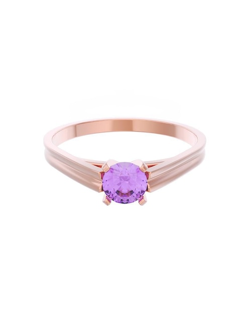 Anillo de compromiso de oro 14 k Eternidad 2025 1