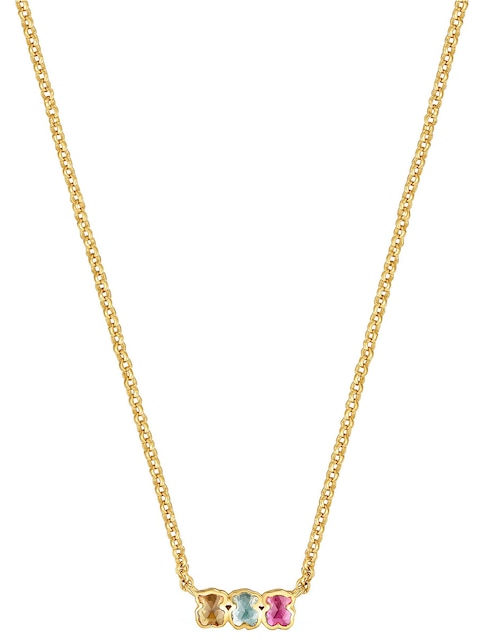Collar oso Tous Icon Color Lgg de plata P 925