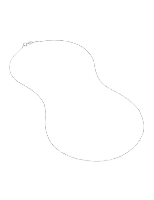 Cadena Joyerías Bizzarro de oro blanco 14 K