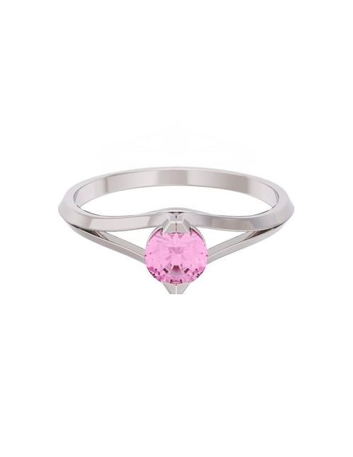 Anillo de compromiso de oro 10 k Eternidad 1
