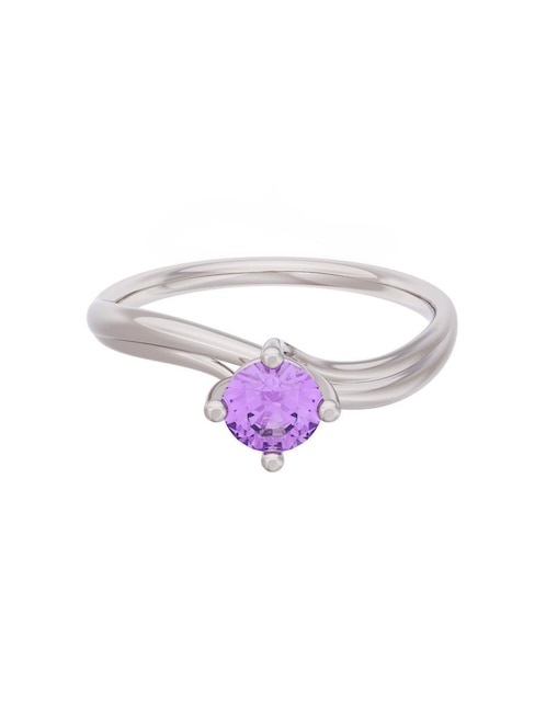 Anillo de compromiso de oro 10 k Eternidad 1