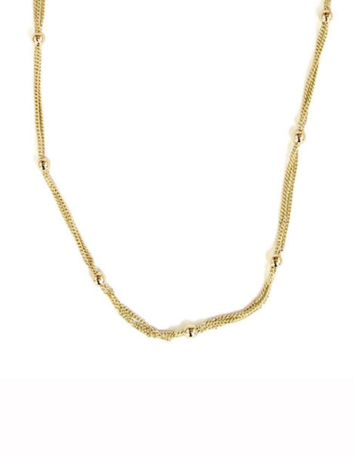 MOON Cadena Moon de oro laminado 10 K