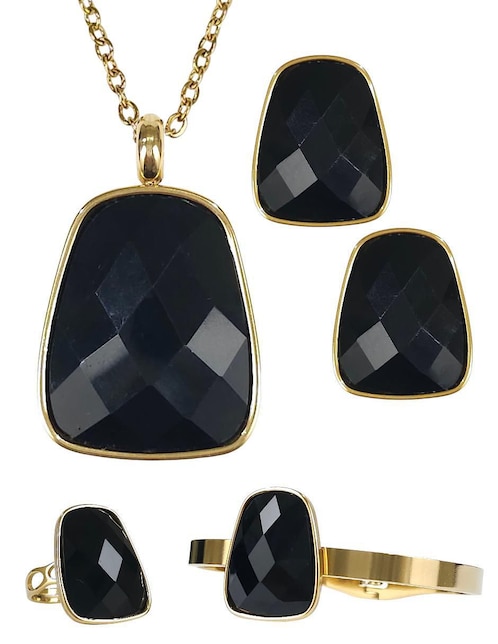 Collar, pulsera y anillo