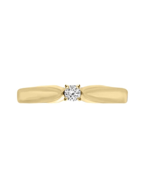Solitario "de" oro 14 k klamore passione diamante