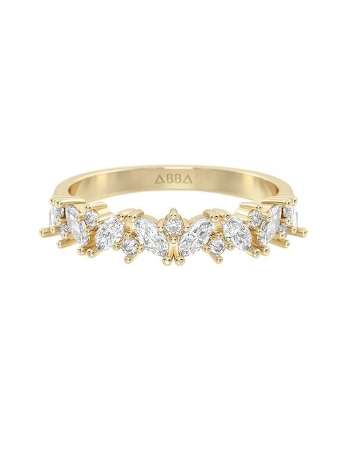 Anillo 14 k de oro zirconia brillante Anillo 14 k de oro zirconia brillante