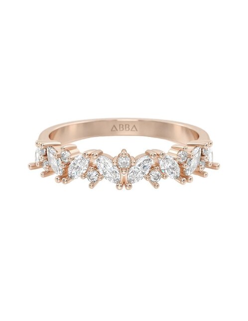 Anillo 14 k de oro zirconia brillante 1