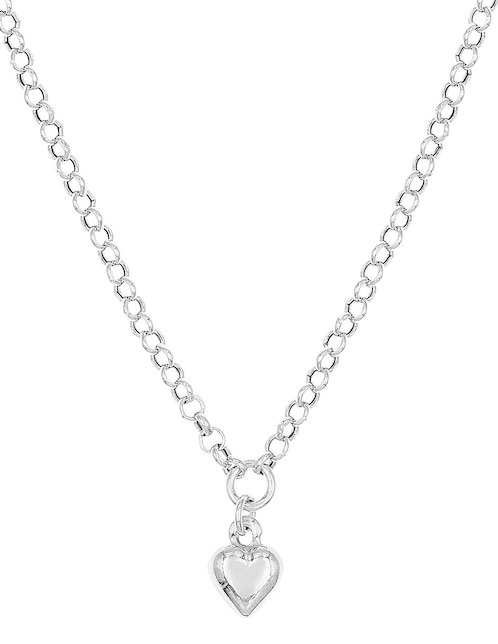 Collar de corazón de plata P 925 1