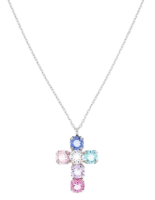 Collar con dije de cruz de plata P 925 1