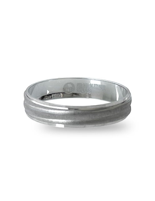 Argolla de oro blanco 14 k 1