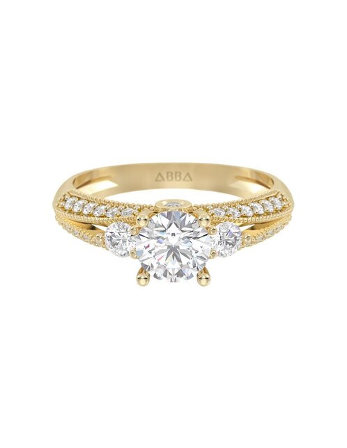 Anillo de compromiso de oro 10 k