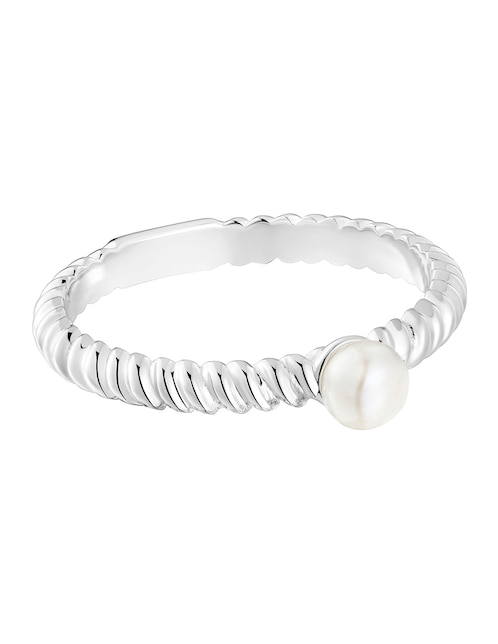 Anillo circular Tous Motivos P 925 de plata perla brillante 1