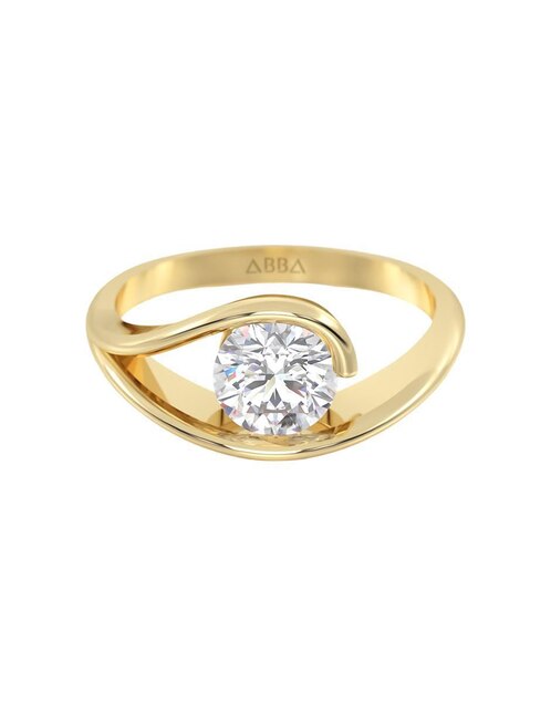 Anillo de compromiso de oro 10 k