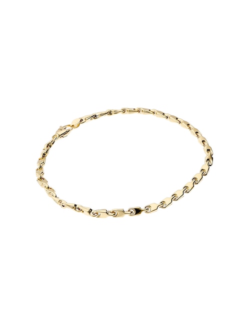 Pulsera Lusso de oro amarillo 14 K con acabado pulido