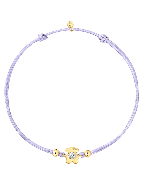 Pulsera Tous de oro amarillo 14 k Lili Motives Lgd con acabado brillante