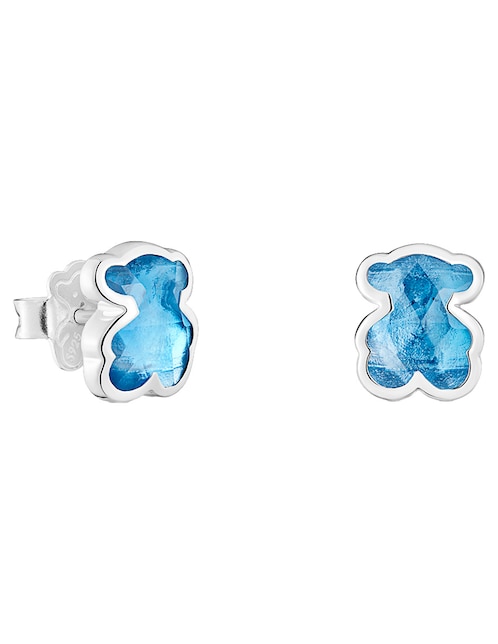 Broqueles de oso oso Ttous Icon Color Hgg de plata p 925 con acabado brillante